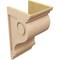 Ekena Millwork 11"W x 11"D x 22"H Wide Scroll Rough Cedar Woodgrain TimberThane Corbel, Primed Tan CORUR11X11X22SCRRCPR - alternate 3